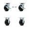 Service Caster 5 Inch Polyolefin Caster Set with 2 Brakes/Swivel Lock 2 Rigid SCC-30CS520-POB-TLB-BSL-2-R-2 - alternate 1